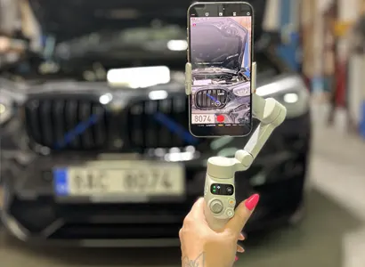 Natáčení videodokumentace servisu BMW v dílně